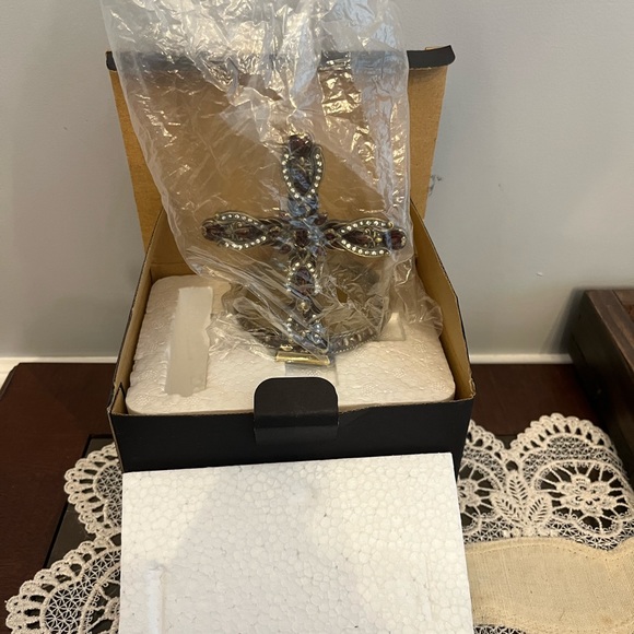 New Bombay Cross Pillar Candle Holder - Picture 2 of 9